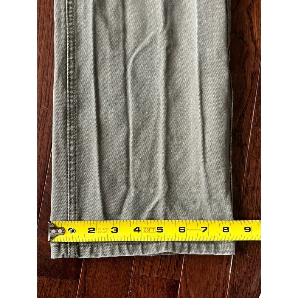 Orvis Pants‎ Mens 32x30 Canvas Leather Trim Green
